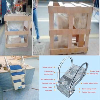 220V 1.5HP 상업적인 수영풀 모래 여과기