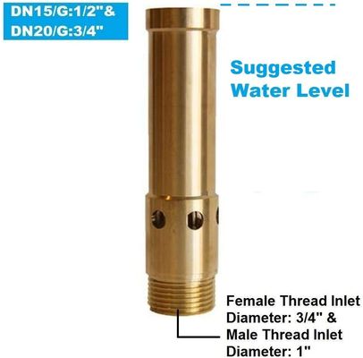 7.3 - 43psi 1/2” DN15 금관 악기 샘 버플러 분사구