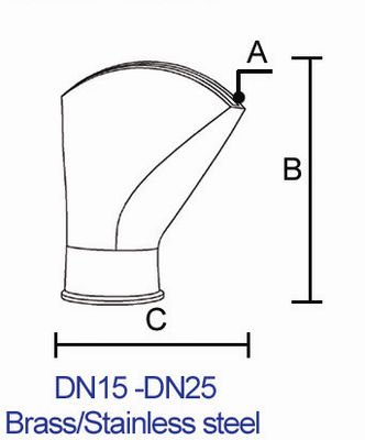 분수용노즐을 추는 30m3/H 1.5 " 놋쇠 연못