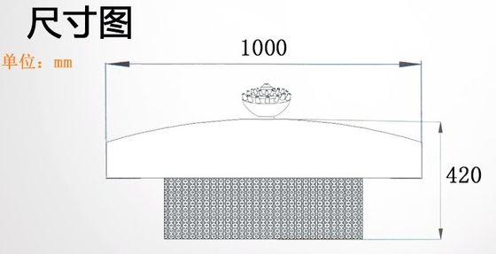 음악 샘 프로젝트를 뜨는 6m 높은 살포 1000mm SS304