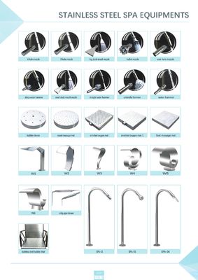 수영장 부속품 ISO9001 스테인리스 폭포 제트기