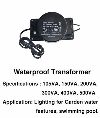 플라스틱 방수 IP68 500VA 수영풀 변압기
