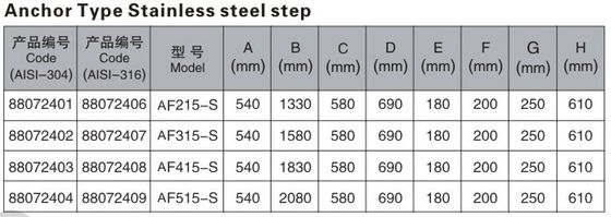 5 단계 1.35mm 스테인리스 수영풀 사다리