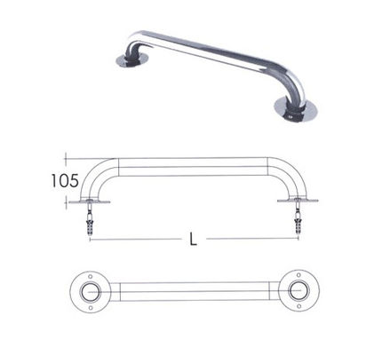 똑바로 SS304 벽 1.0mm 수영풀 횡령 가로장