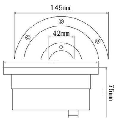 수중 샘 빛 50000 시간 145mm 12V 9W