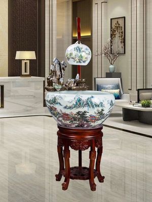 세라믹 230mm Koi 물고기 그릇
