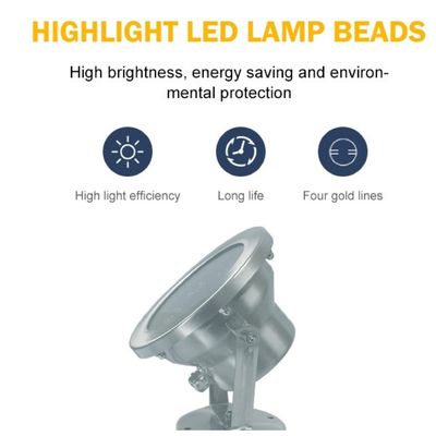 7000K 24V 6W IP68 식수대 LED 라이트를 정원을 만드세요