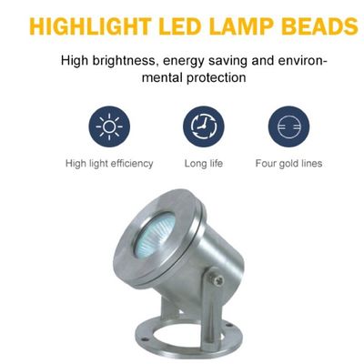 RGB SS304 12V 3W 방수 수면하에 있는 LED 라이트