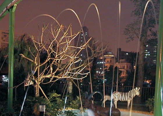 분사를 뛰어넘는 실내 DMX 화려한 LED 라이트 층상 분수용노즐