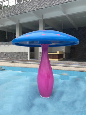 반대 UV 야외 아이들 워터 파크 장비 버섯형 폭포