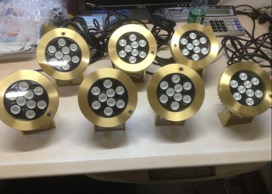 DMX512 황동 2700K 6W RGB Led 수중 수영장 조명