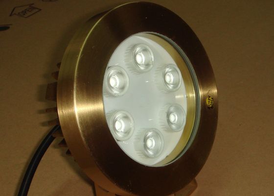 DMX512 황동 2700K 6W RGB Led 수중 수영장 조명