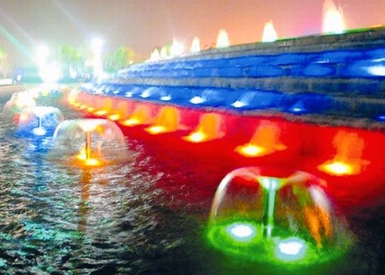 22gpm 황동 디스플레이 벨 버섯 분수 노즐