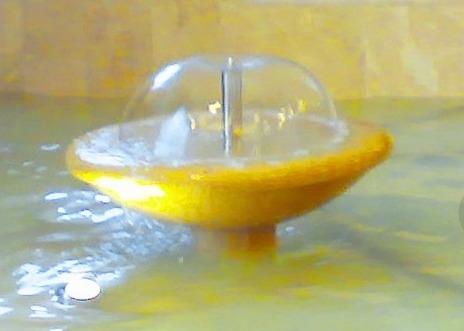 사실적 스테인레스 강 버섯형 분수 노즐 분사 1.5psi 압력