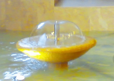 DN25 물 버섯형 분수 노즐 분사 1.5psi 압력